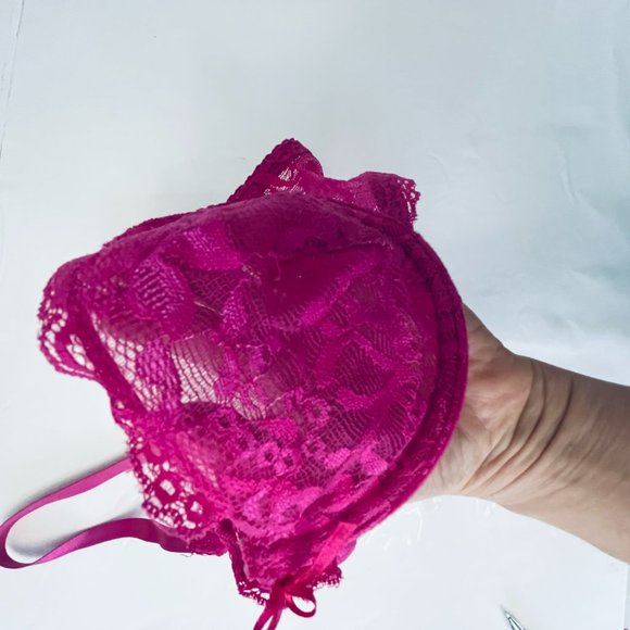 Real underwear bra size 36B see through pink - Picture 5 of 5